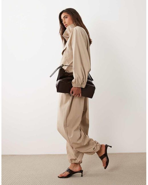 ASOS Natural Techy Balloon Trouser Co Ord