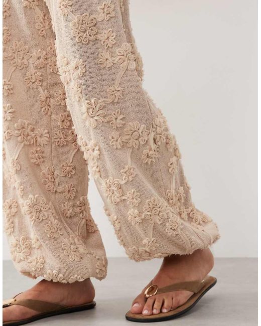 ASOS Natural Trouser With Skirt Overlayer