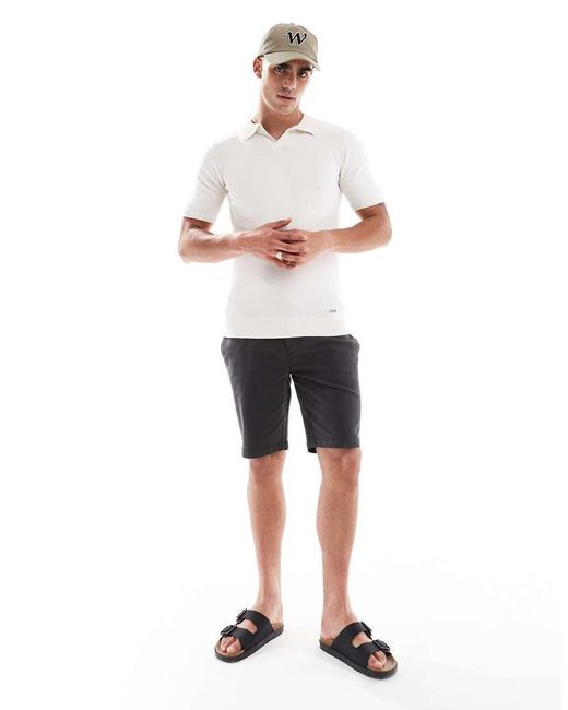 Polo Écru di Threadbare in White da Uomo