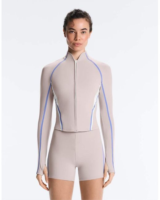 Oysho Gray Light Warm Contrast Technical Jacket