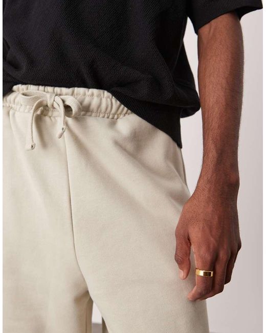 ASOS Blue Heavyweight Oversized Shorts 400gsm for men