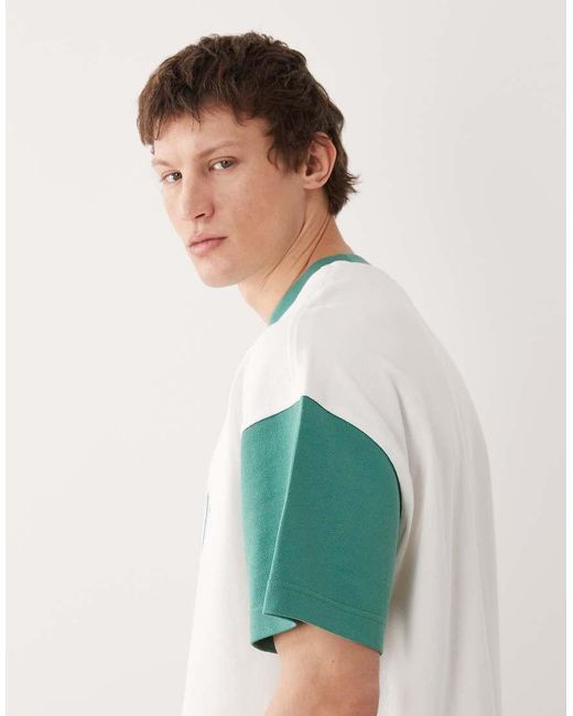 Calvin Klein White Premium Heavyweight Boxy Oversized Relaxed Fit T-shirt for men