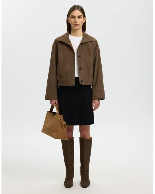 SELECTED Black Mini Skirt