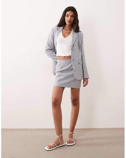 Miss Selfridge Gray Oversized Blazer