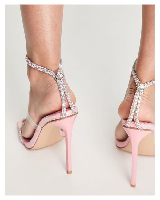 SIMMI Pink Simmi London Embellished Heeled Sandals