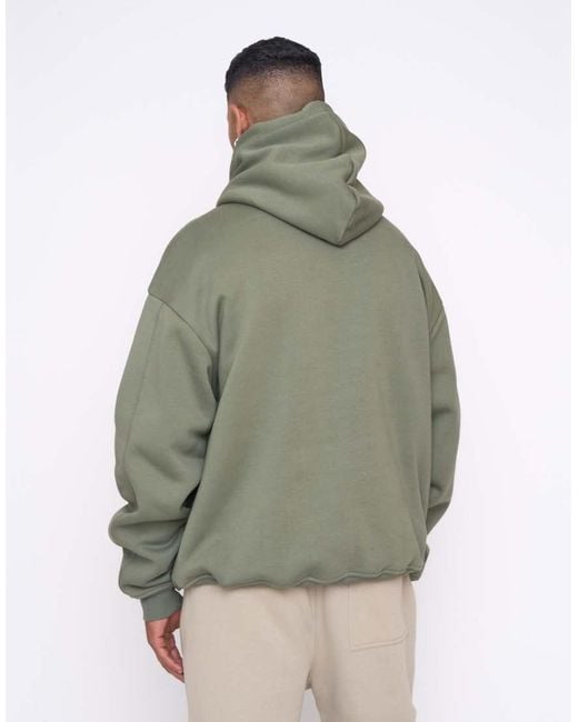 Sudadera Color Verde Trébol De Cuatro Hojas Extragrande Con Capucha Dribble De Multiply Apparel de color Green