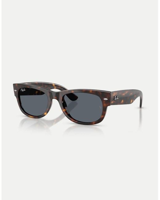 Ray-Ban Blue Mega Wayfarer Ii Square Sunglasses With Lens