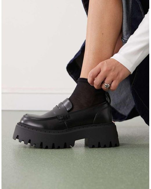 Buffalo Black Loafers