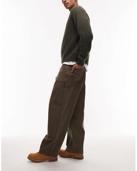 Obey – bigwig – carpenter-jeans in Brown für Herren