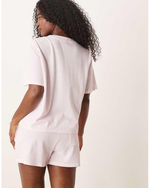 Polo Ralph Lauren Natural Pique Short Sleeve Top & Shorts Pyjama Set