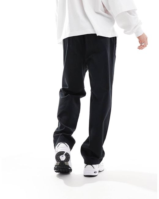 Jack & Jones – locker sitzende schlupf-chinohose in Black für Herren