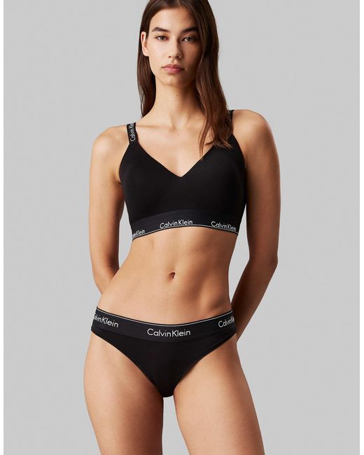 Calvin Klein Black – modern cotton – fuller bust – leicht gefüttertes bustier