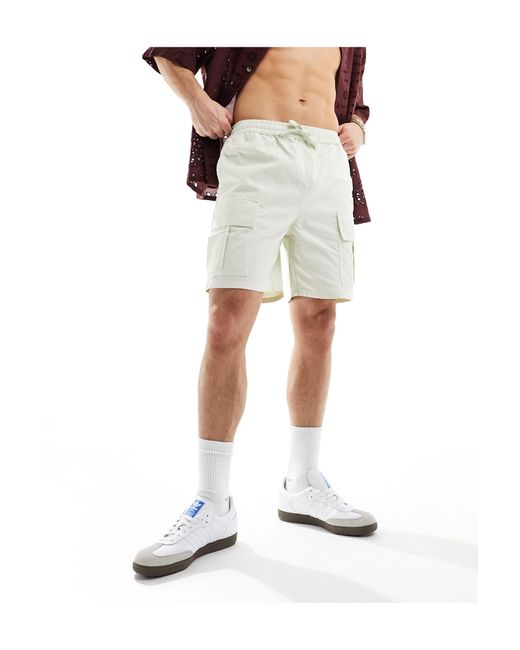 Pantalones cortos cargo hueso Another Influence de hombre de color White