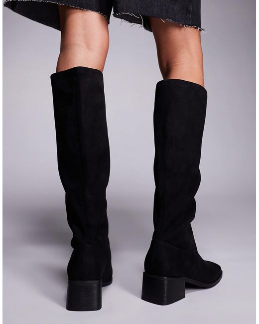 SIMMI Black Simmi London Xander Smart Knee Boots