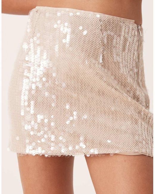 Amy Lynn Natural Mini Skirt Co-Ord