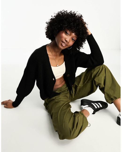 Vero Moda Black Button Through Cardigan