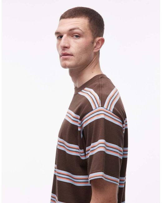 Vans Red Mesa Stripe Short Sleeve Shirt for men