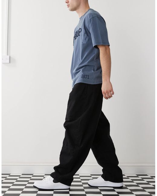 Collusion White Spliced Seam Balloon Pants for men