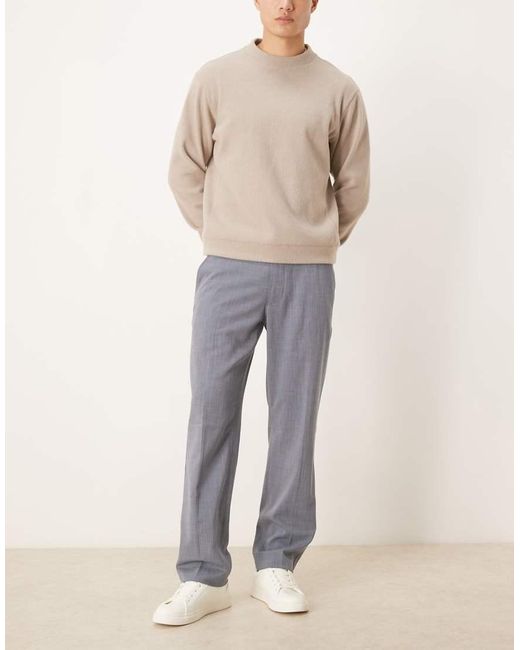 Abercrombie & Fitch Gray Relaxed Straight Leg Trousers for men