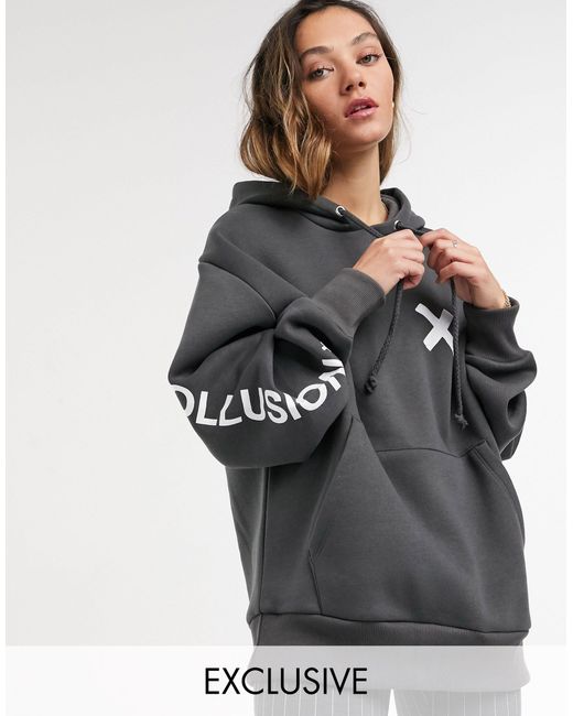 collusion hoodie beige