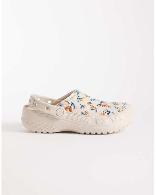 CROCSTM Natural Classic Crafted Floral Clog