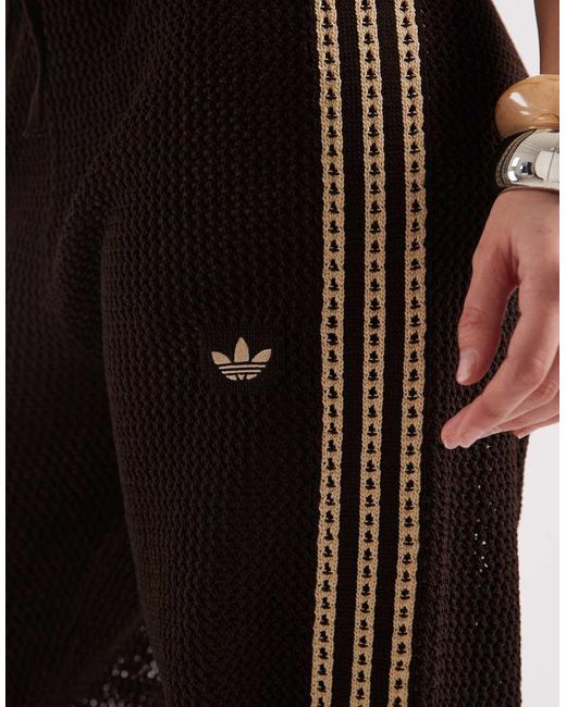 Adidas Originals Brown Crochet Track Pants