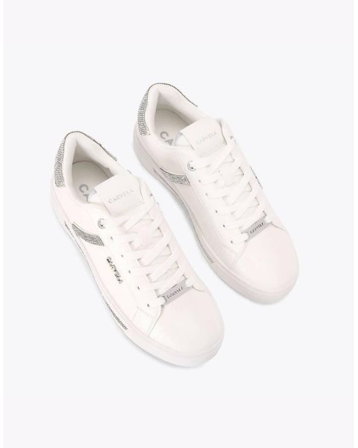 Carvela Kurt Geiger White Daze Jewel Trainers