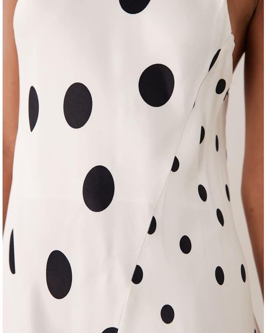 ASOS White Racer Maxi Dress With Asymmetric Hem