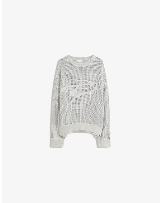 Bershka Sweater Van Mesh Met Vervaagd Effect in het Gray voor heren