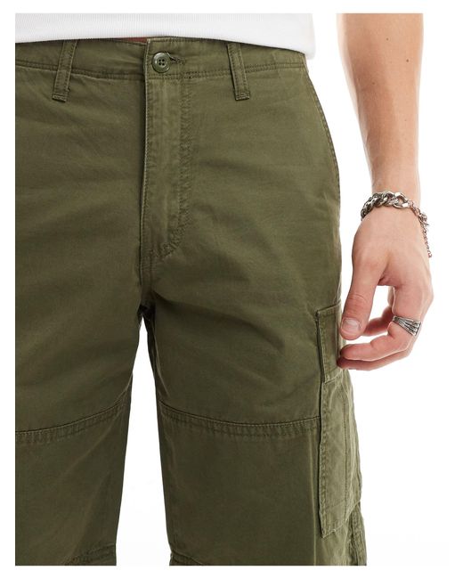 Pantalones cortos cargo caquis Jack & Jones de hombre de color Green