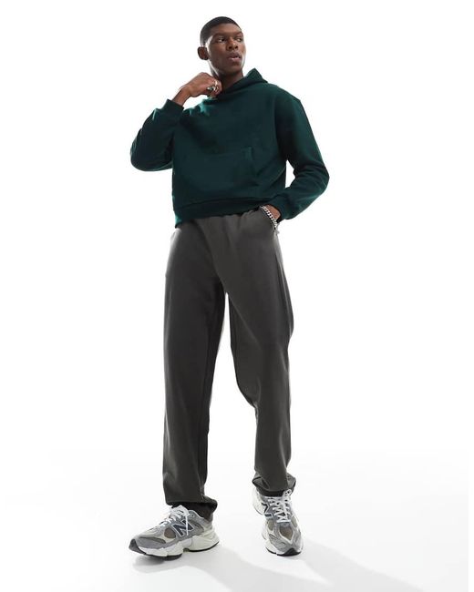 Joggers Caquis Básicos De Pernera Recta De -Verde ASOS de hombre de color Blue
