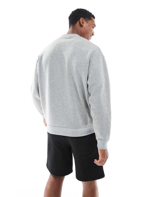ASOS Gray Essentials Relaxed Fit Sweatshirt for men