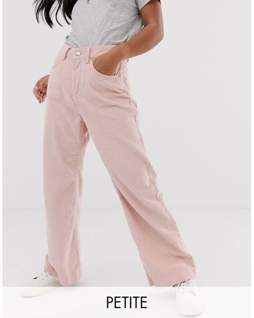 Vero Moda Pink – Cordhose mit weitem Bein
