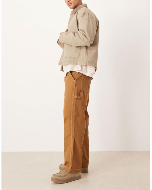 Pantalon style charpentier en toile duck canvas - botte Timberland pour homme en coloris Natural