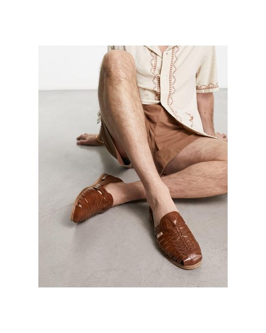 ASOS Natural Woven Sandals for men