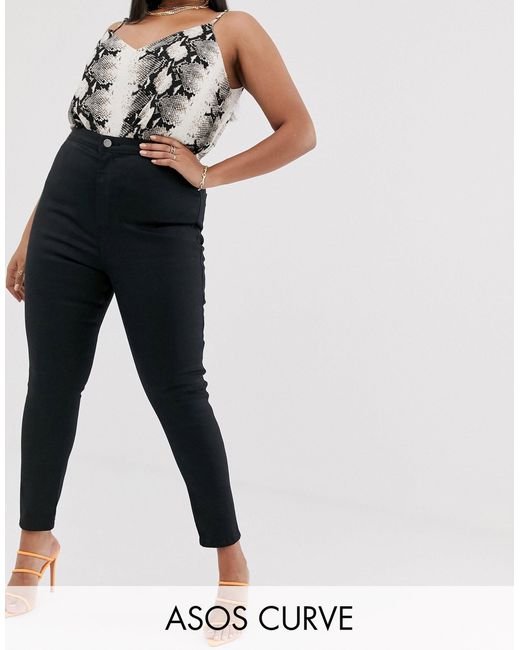 asos black jeggings