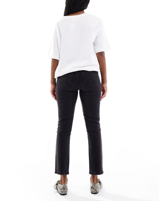 New Look Black Hannah Straight Leg Jeans