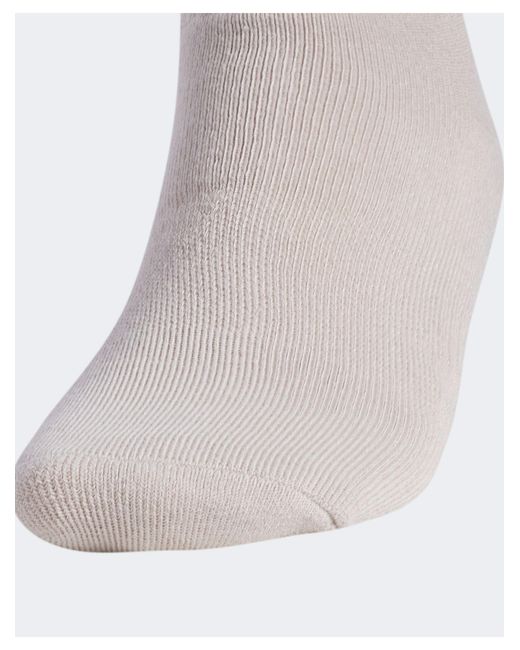 Adidas Originals Gray Trefoil 6-pack Quarter Socks for men