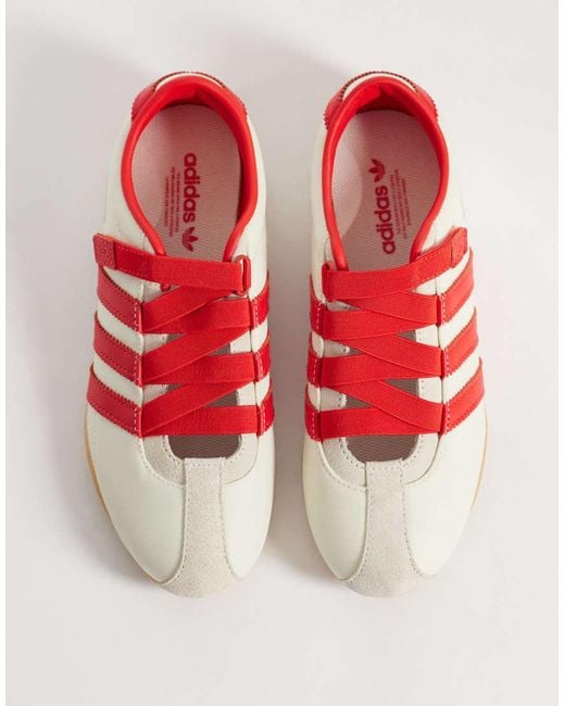 Adidas Originals Red Tokyo Mary Jane Flats