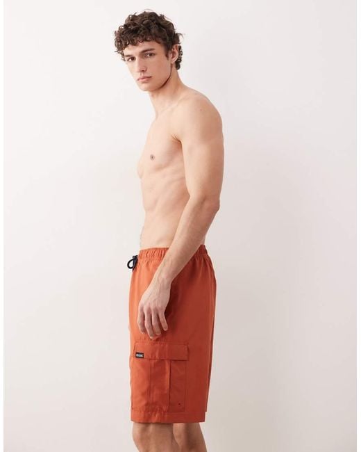Regatta Red Quick-Dry Lightweight Blanmont Swim Shorts for men