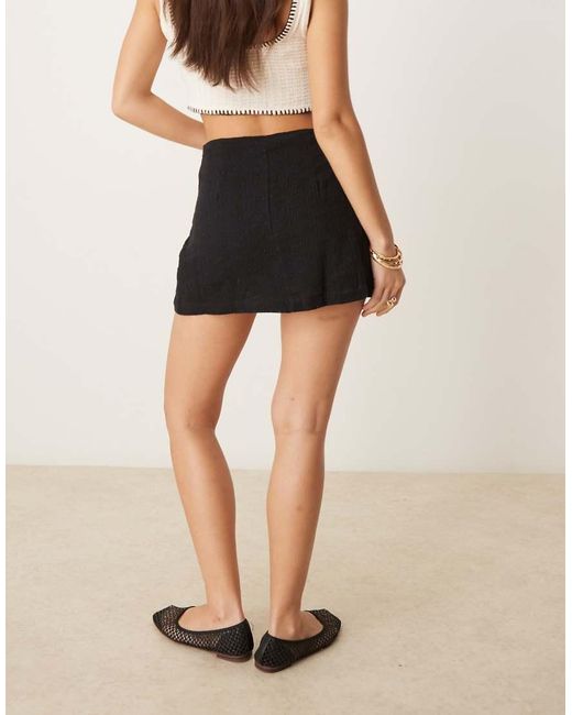 ASOS Black Broderie Skort