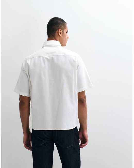 HUGO White Ekyno Oversized Shirt for men