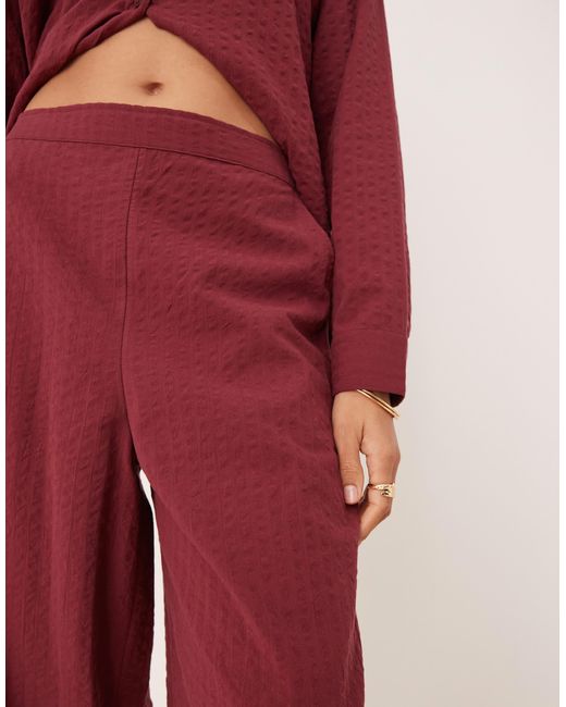 ASOS Red – relaxed fit schlupfhose aus seersucker