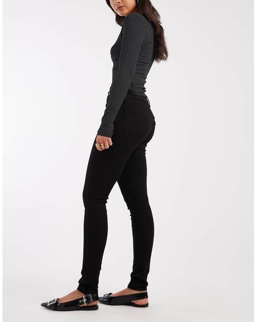 Levi's Black 710 Super Skinny Jeans