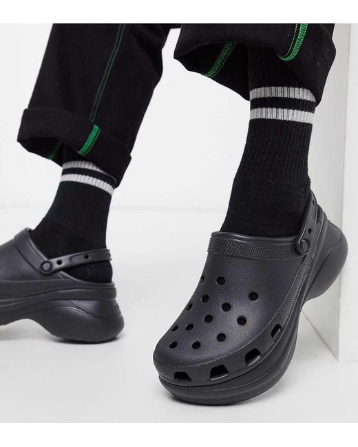 CROCSTM Black Bae Platform Clogs for men
