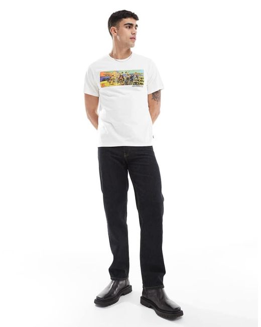 Camiseta Blanco Holgada Con Estampado De Rodeo Archive De Levi's de hombre de color White