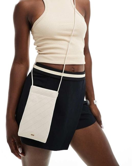 Mango Black Crossbody Phone Pouch