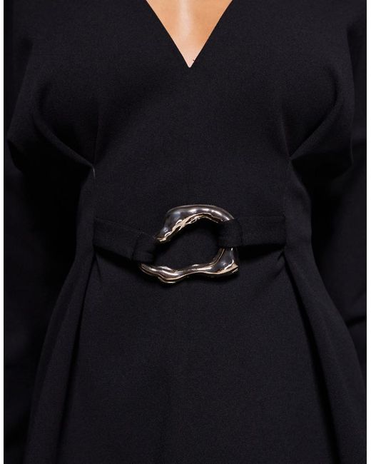ASOS Black Cocoon Sleeve Mini Dress With Hardware