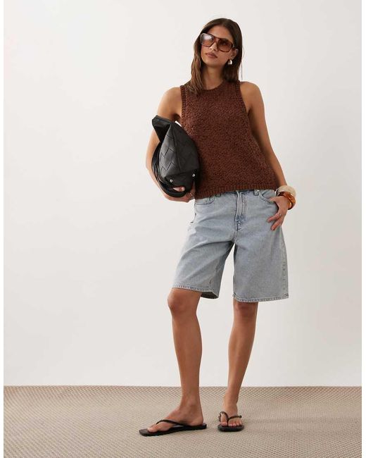 ASOS Brown Tape Racer Back Tank