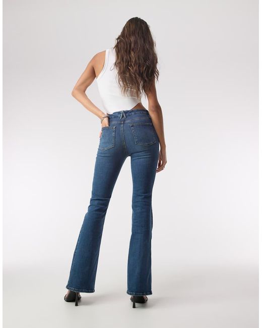 GOOD AMERICAN Blue Good Legs Flare Jeans
